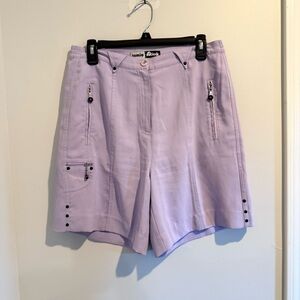 Jamie Sadock Bermuda Golf Shorts Womens‎ Blue Pockets High Waist no size tag